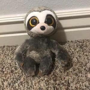 Stuffed animal sloth.